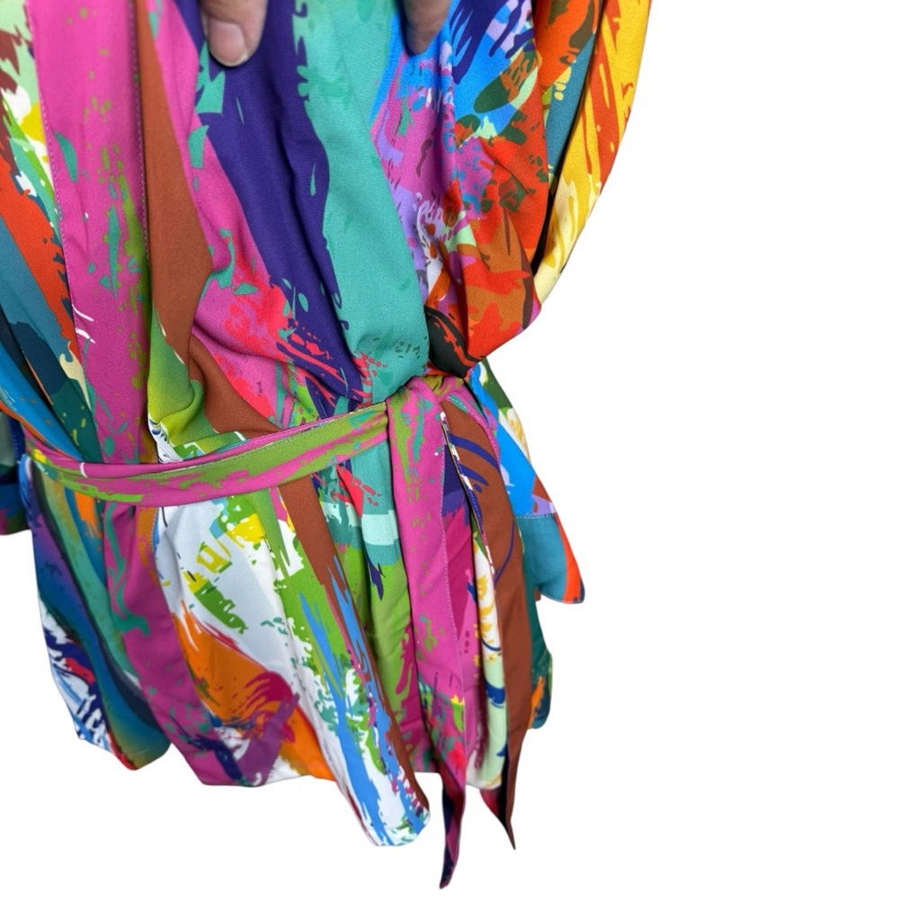Colorful Abstract Kimono Top‎ - Picture 2 of 7